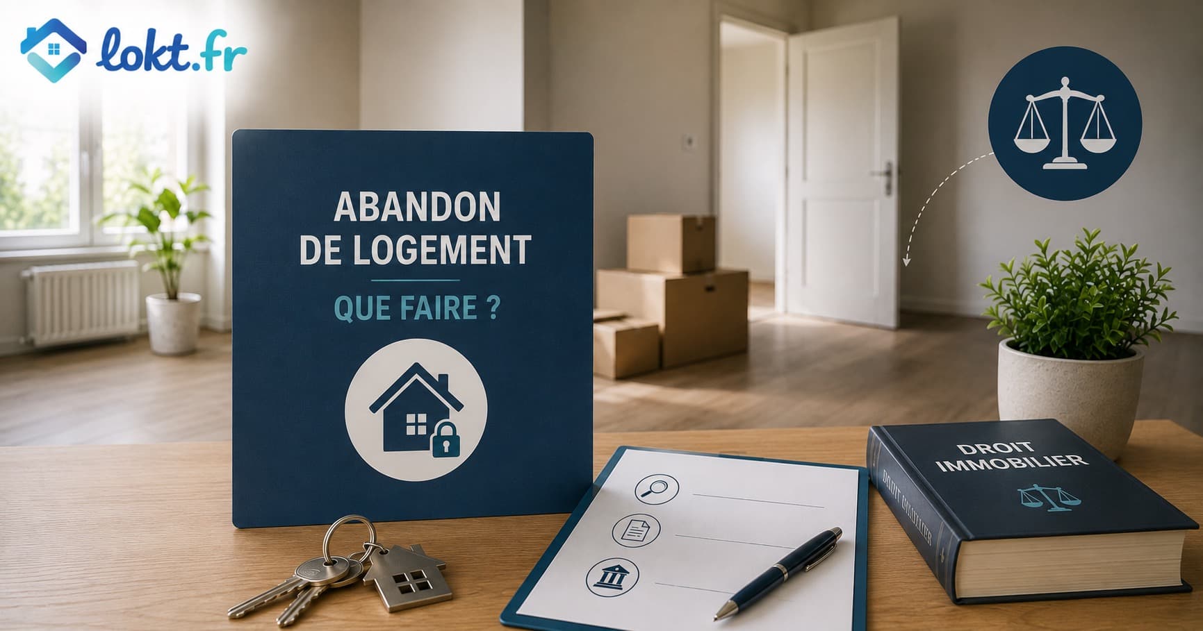 Abandon de logement 2026 : locataire parti sans prévenir