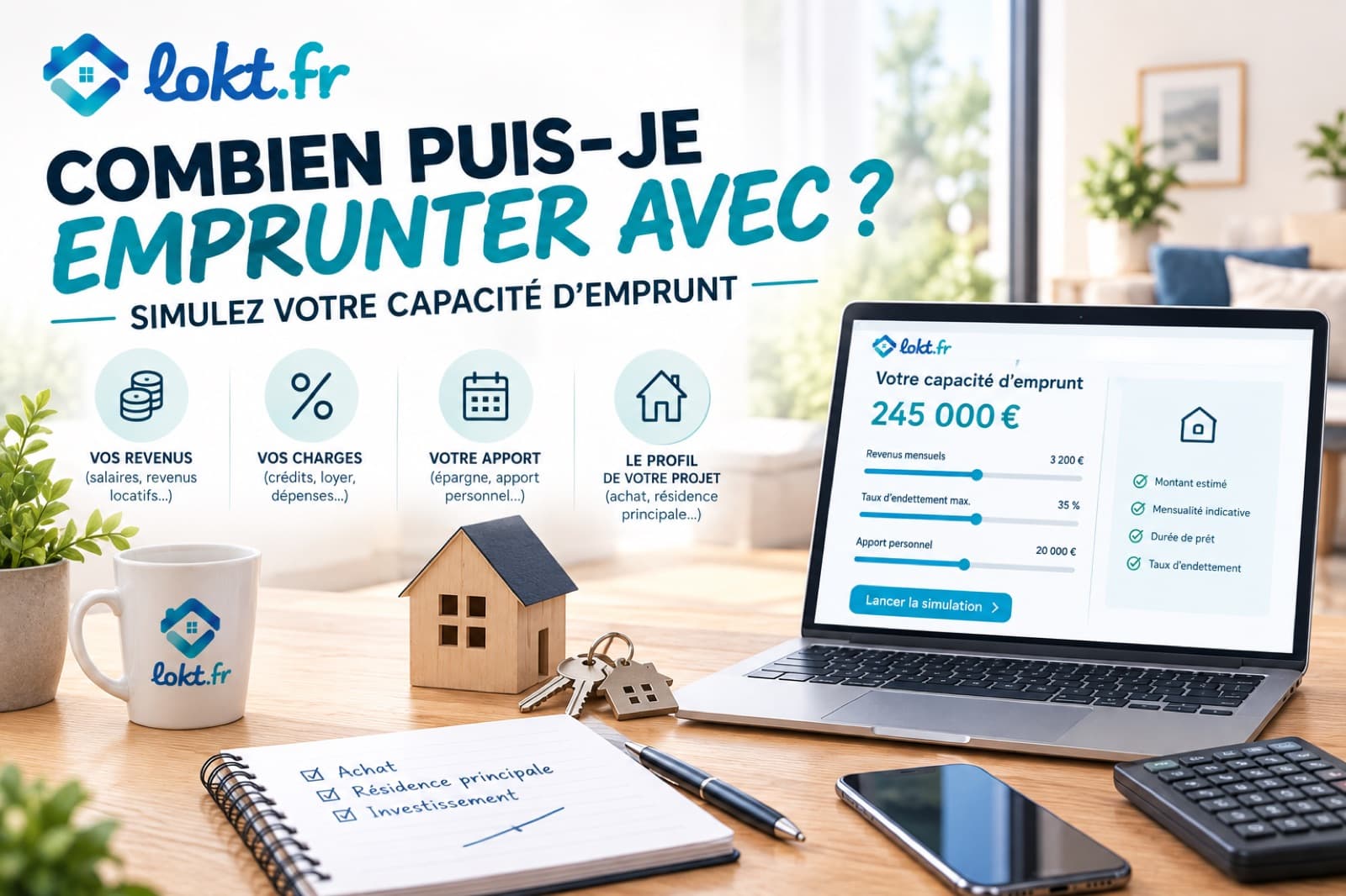 Emprunter avec 4 000 €/mois : tableau 2026