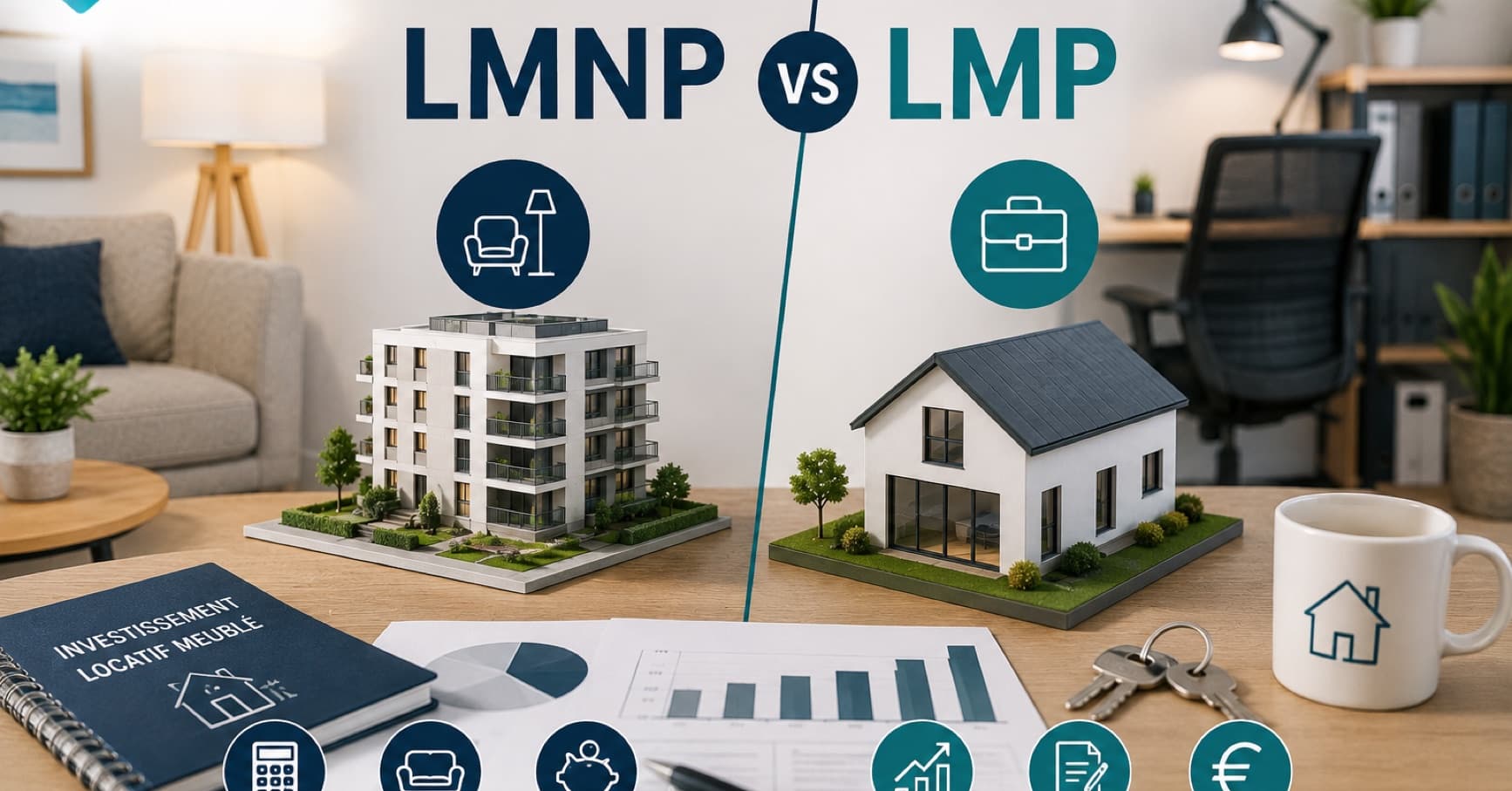 LMNP vs LMP 2026 : basculer en Loueur Meublé Professionnel, avantages et pièges