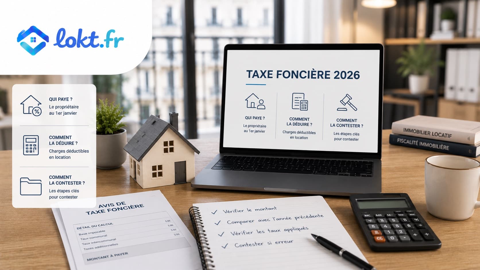 Taxe foncière 2026 : qui paye, comment la déduire et comment la contester