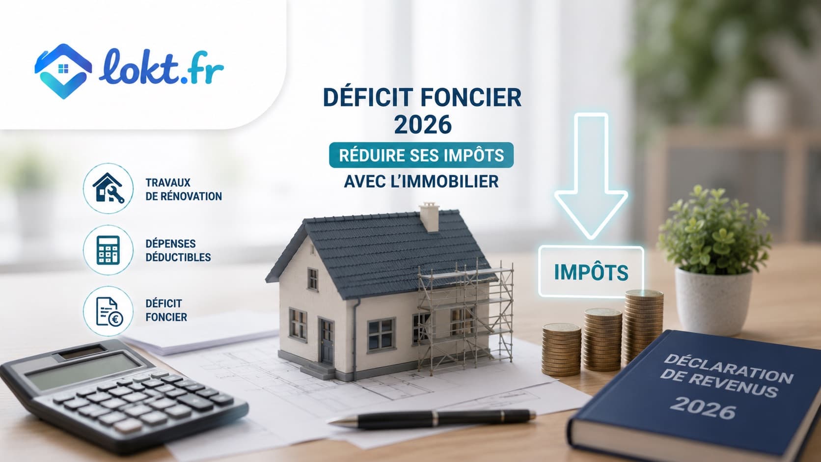 Déficit foncier 2026 : réduire ses impôts avec l'immobilier