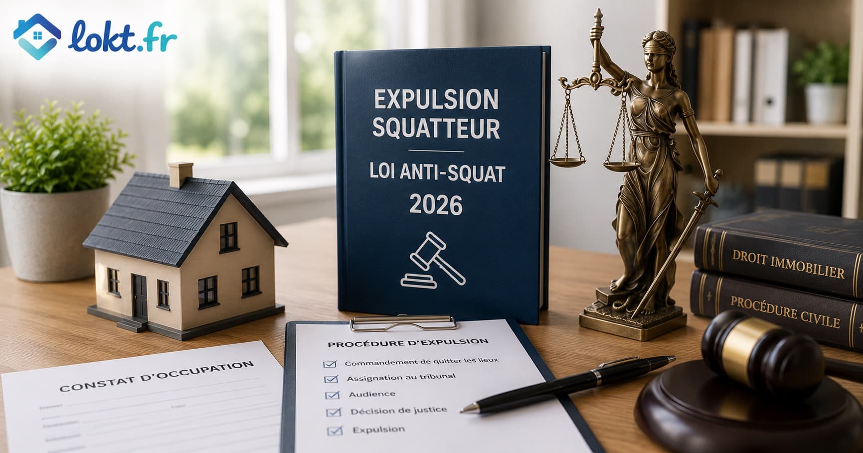Squatteurs 2026 : procédure d'expulsion accélérée (loi anti-squat)